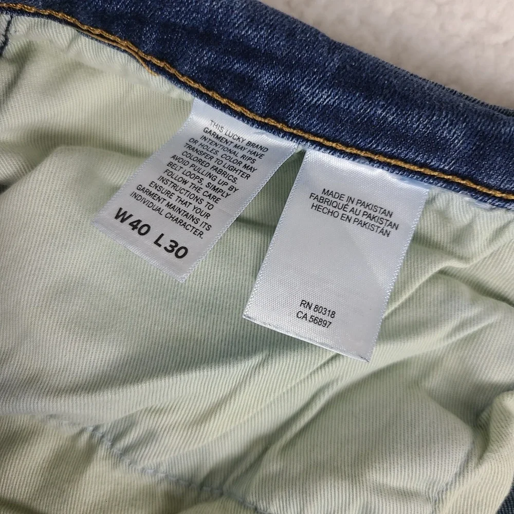Lucky Brand Jeans‎ Mens 40x30 Blue 221 Straight Leg Dark Wash